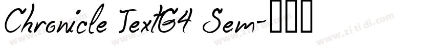 Chronicle TextG4 Sem字体转换